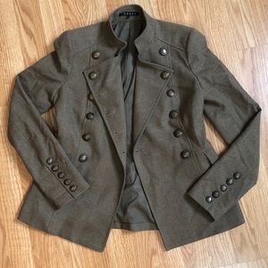 Theory Double Breasted Wool Blazer | Size 0